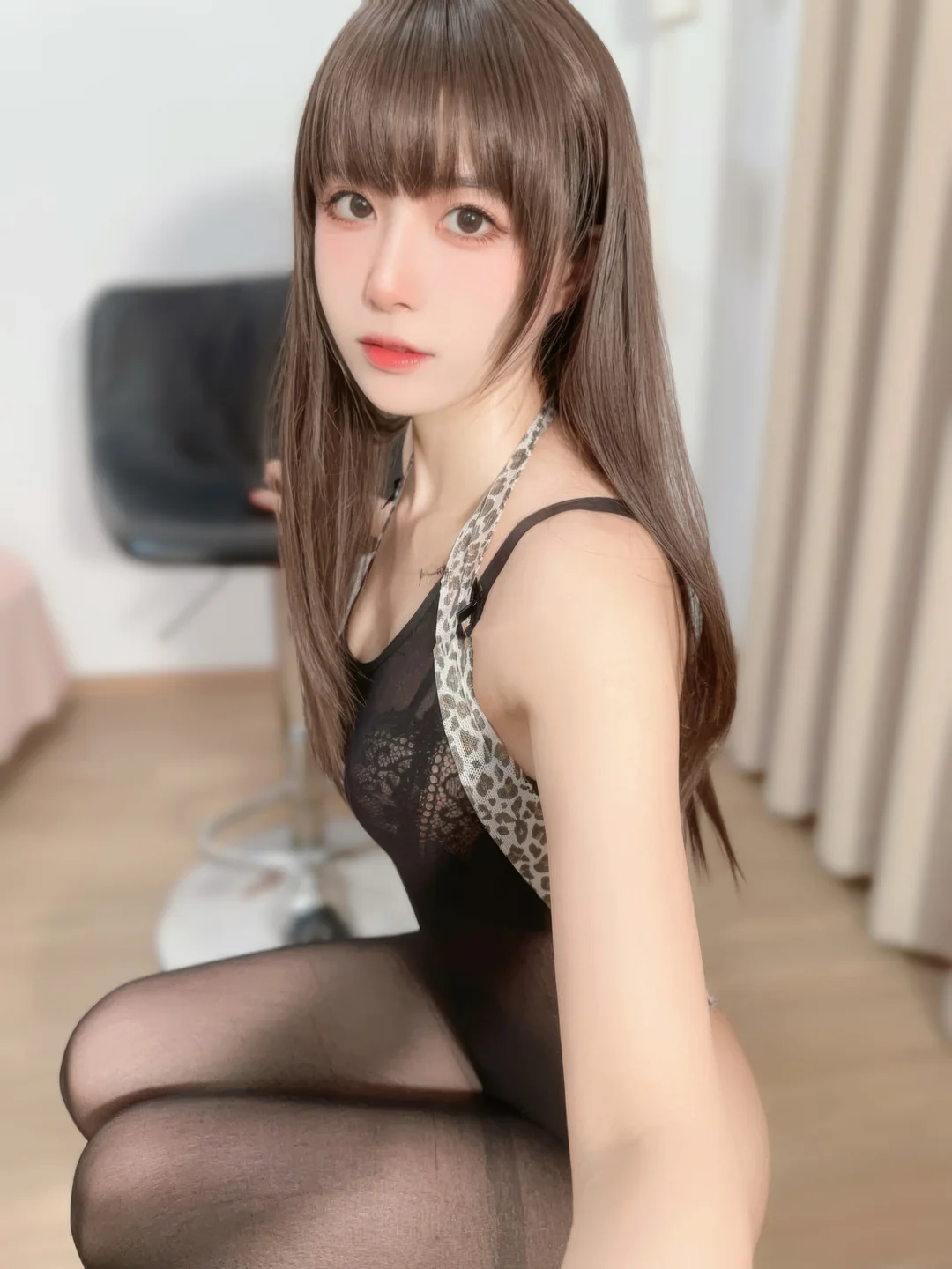 布丁大法 - 黑丝肥臀 [20P,2V-92MB] tg@simisebaisi 【丝足阁】006.webp